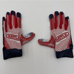 Battle Sports STARS AND STRIPES YOUTH Football Receiver Gloves - M